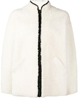 Inès & Maréchal Fur Jacket - White