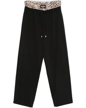 Just Cavalli Hose Mit Leoparden-Print - Schwarz