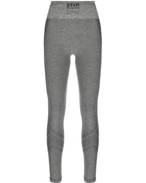 Golden Goose Leggins con motivo de estrella - Gris