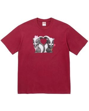 Supreme Skunk Graphic-Print T-Shirt - Red