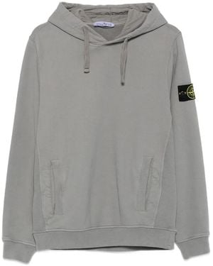 Stone Island Sudadera con capucha y bolsillo - Gris