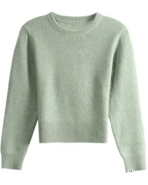Extreme Cashmere Nº430 Jeanne Crew-Neck Raglan-Sleeve Jumper - Green