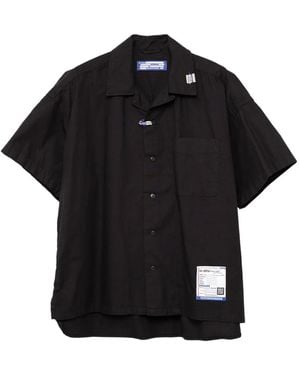 in・stru(men-tal) Logo-Patch Shirt - Black