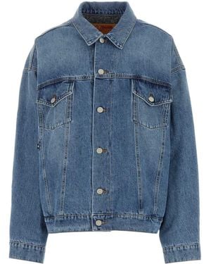 Magliano Drop Shoulder Denim Jacket - Blue