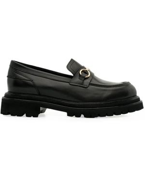Lottusse Covent Horsebit Loafers - Black