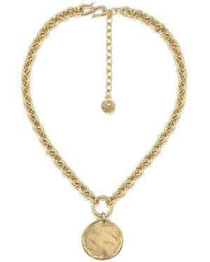 Goossens Talisman Medal Pendant - White