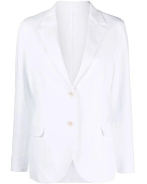 Eleventy Single Breasted Blazer - White