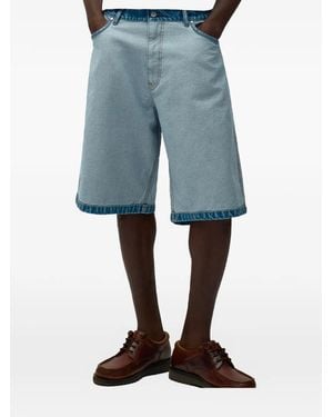 Arte' Shorts mit Gürtelschlaufe - Blau