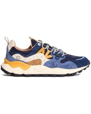 Flower Mountain Yamano 3 Trekking-Laces Suede Trainers - Blue