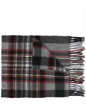 Begg x Co Sciarpa Tartan - Grigio