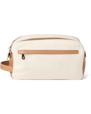 Brunello Cucinelli Double-Zip Beauty Case - Natural