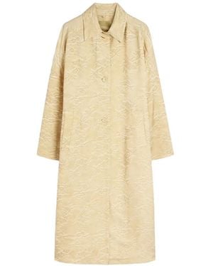 Momoní Abrigo oversize en jacquard - Neutro