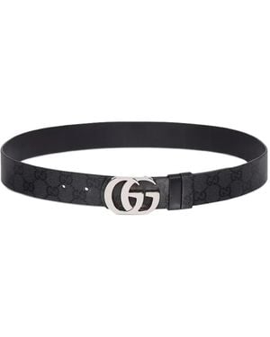 Gucci Gürtel Mit Gg Supreme-Muster - Weiß