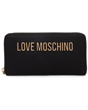 Love Moschino Portafoglio Con Zip - Nero