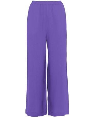 Eres Pantaloni A Gamba Ampia Select - Viola