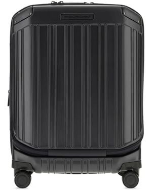 Piquadro Four-Wheel Expandable Suitcase - Black