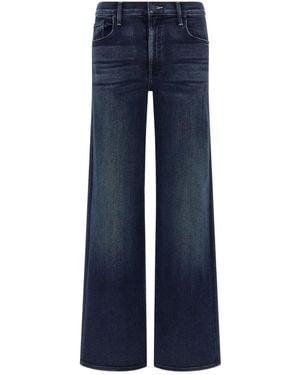 Mother Mid-Rise Wide-Leg Jeans - Blue