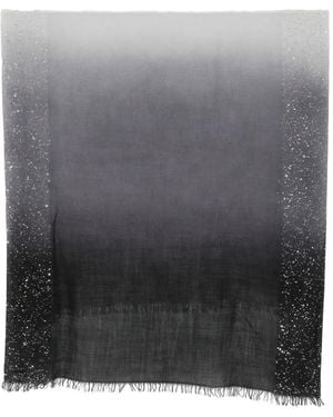 Faliero Sarti New Dania Sequin-Embellished Scarf - Grey