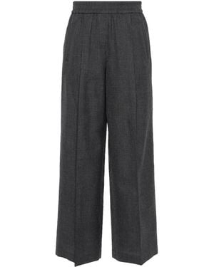 Brunello Cucinelli Wide Leg Pants - Grey