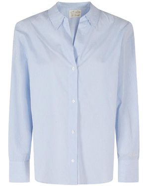 MC2 Saint Barth Cristal Vertical-Stripes Shirt - Blue
