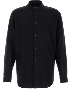 Giorgio Armani Pure Virgin Wool Shirt - Blue