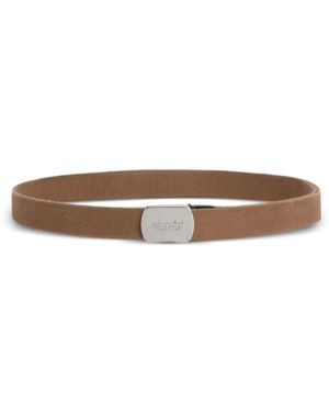 DSquared² Logo-Plaque Belt - White