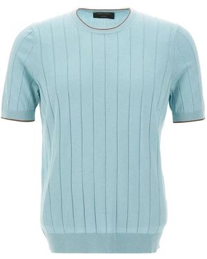 Gran Sasso Crew-Neck T-Shirt - Blue