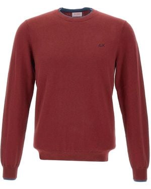 Sun 68 Pullover Mit Rundhalsausschnitt - Rot