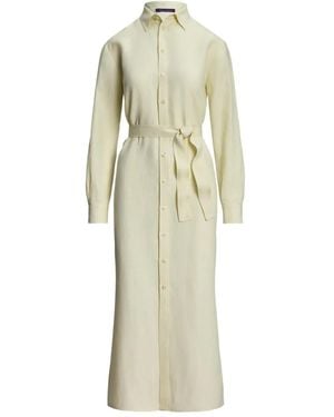 Ralph Lauren Belted Shirt Dress - Natural