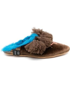 Midorikawa Pointed Toe Slipper - Brown