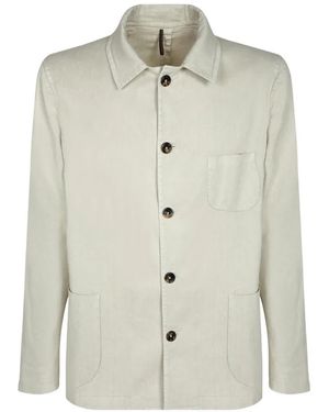 Dell'Oglio Button-Up Blazer - White