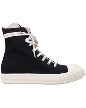 Rick Owens Drkshdw Lace-Up High-Top Trainers - Black