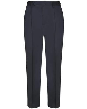 Dell'Oglio Pleated Tailored Trousers - Blue