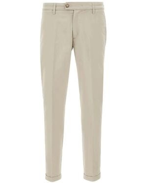 Re-hash Mucha10 Slim-Fit Trousers - Natural