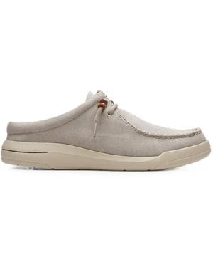 Clarks Driftlite Surf Lace-Up Mules - White