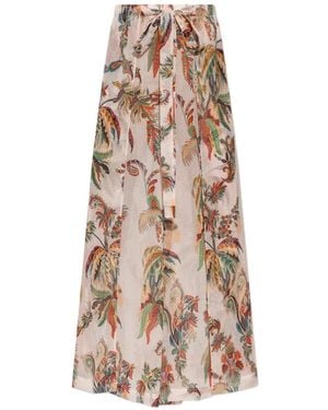 Etro Pantalones Palazzo Con Estampado De Cachemira - Neutro