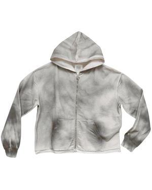 NORMFORM Double-Layer Distressed Hoodie - White