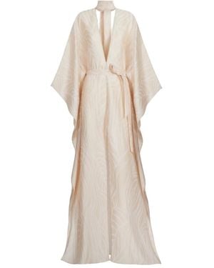 Taller Marmo Completely Ooo Tie-Neck Maxi Dress - Natural