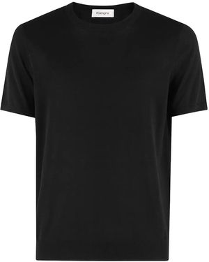 Kangra Fine-Knit T-Shirt - Black