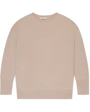 Slowear Zanone Pullover Mit U-Boot-Ausschnitt - Natur