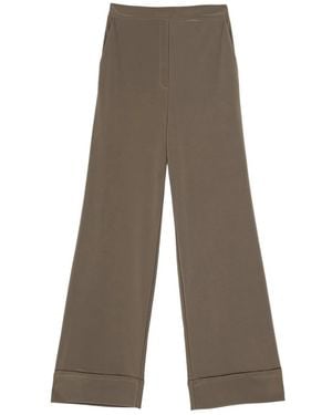 Maliparmi Contrast-Stitching Pants - Gray