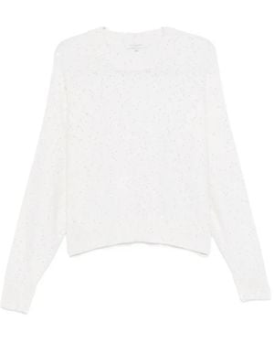Antonelli Sequin-embellished Sweater - ホワイト