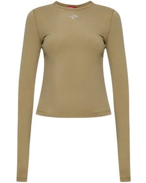 DIESEL T-Uncutieslong-Ls T-Shirt - Natural