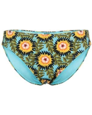 Marlies Dekkers Bellini Floral-Pattern Bikini Bottoms - Blue