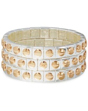 Roxanne Assoulin The Stud Bracelets (Set Of Three) - Metallic