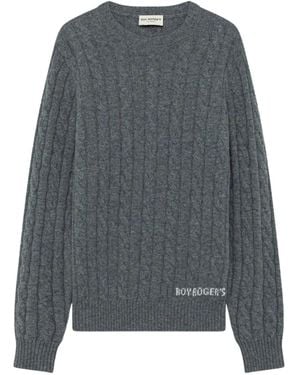 Roy Rogers Round-Neck Jumper - Grey
