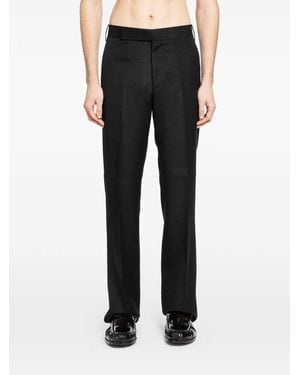 Lardini Pressed-Crease Trousers - Black