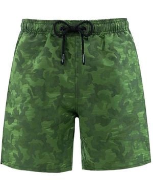MC2 Saint Barth Harbour The Riviera Camouflage Swim Shorts - Green