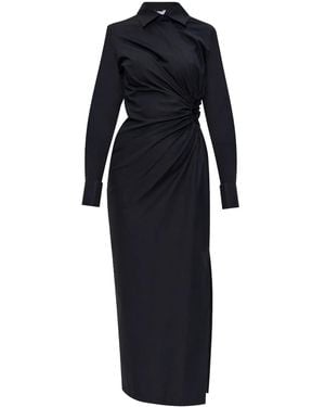 Max Mara Tailored Dress With Twist Detail - Blue