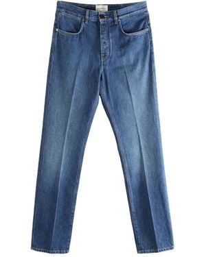 Givenchy Rear Logo Patch Cotton Trousers - Blue